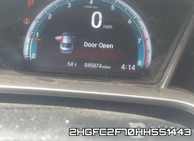 2HGFC2F70HH551443 фото 8