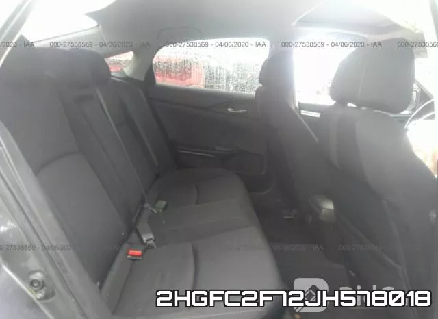 2HGFC2F72JH578018 фото 9