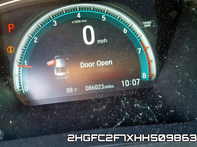 2HGFC2F7XHH509863 фото 8