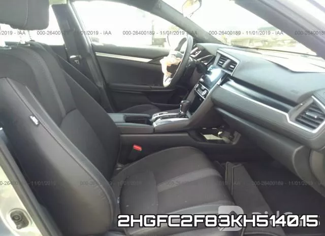 2HGFC2F83KH514015 фото 6