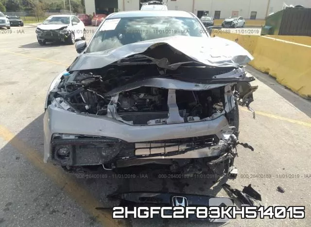 2HGFC2F83KH514015 фото 7