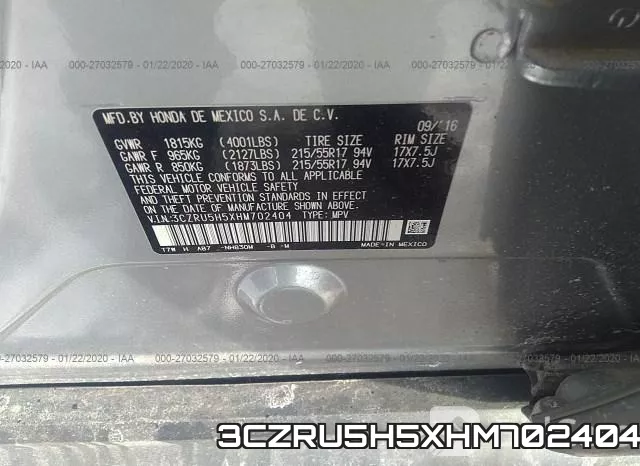 3CZRU5H5XHM702404 фото 10