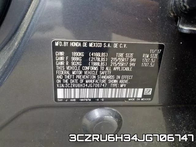 3CZRU6H34JG706747 фото 2