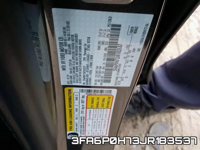 3FA6P0H73JR183537 фото 2