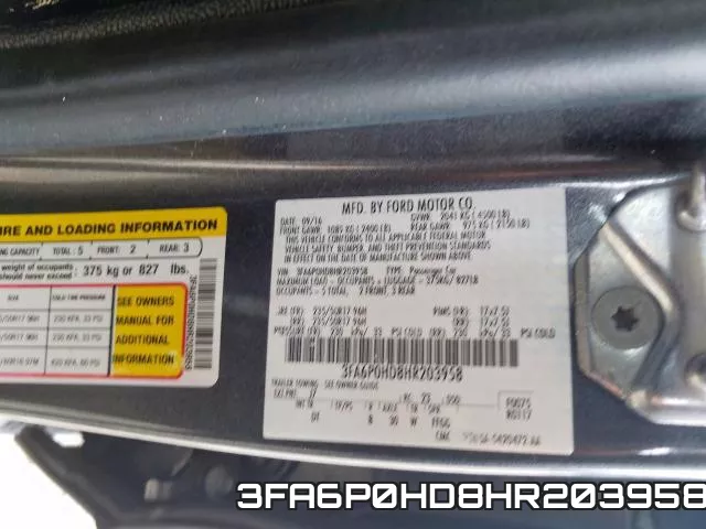 3FA6P0HD8HR203958 фото 2