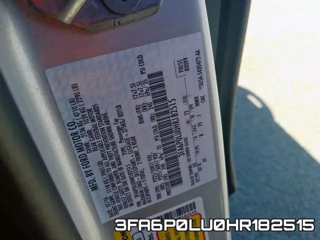 3FA6P0LU0HR182515 фото 2