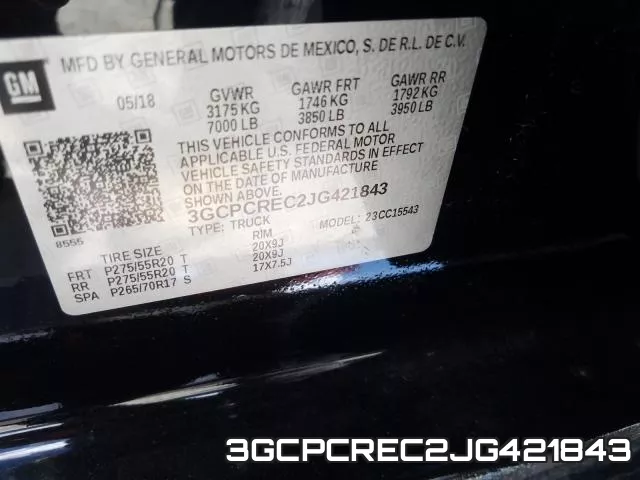 3GCPCREC2JG421843 фото 2
