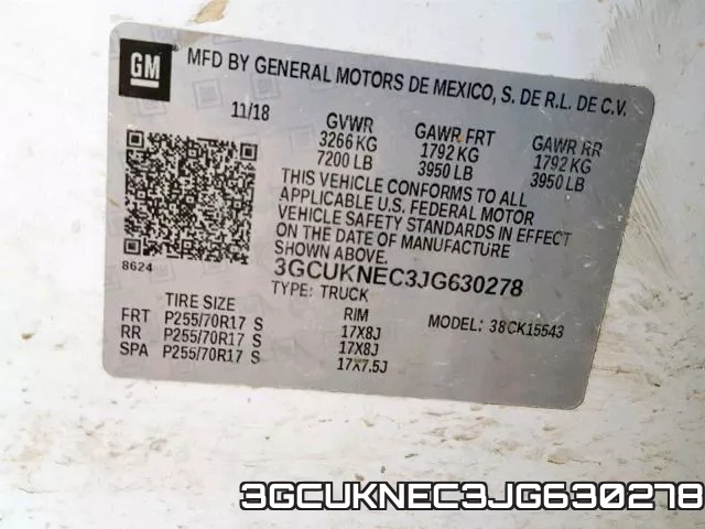 3GCUKNEC3JG630278 фото 2