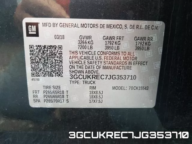 3GCUKREC7JG353710 фото 2