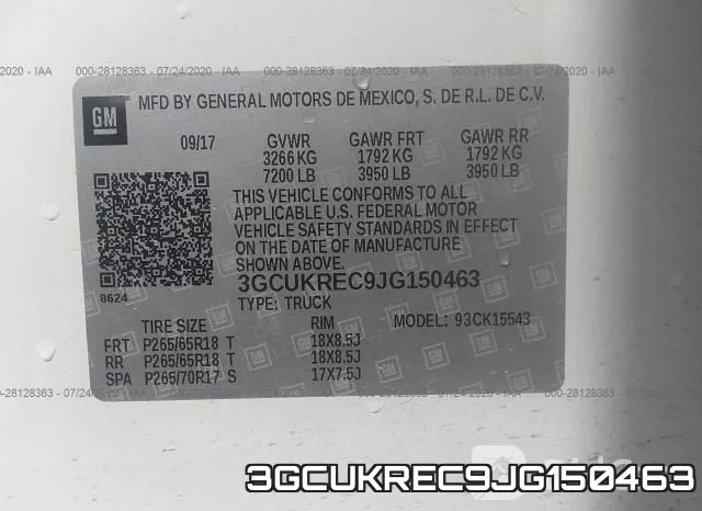 3GCUKREC9JG150463 фото 10