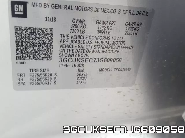 3GCUKSEC7JG609058 фото 2