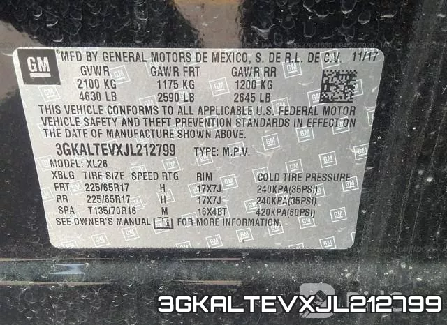 3GKALTEVXJL212799 фото 10