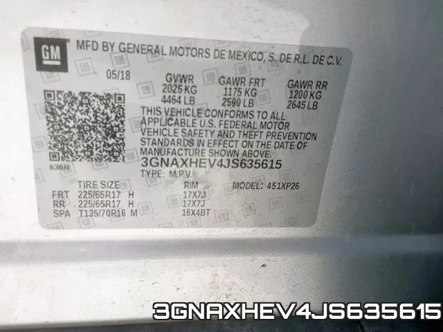 3GNAXHEV4JS635615 фото 2