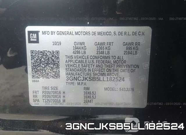 3GNCJKSB5LL182524 фото 10