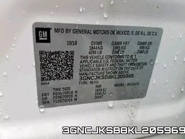 3GNCJKSB8KL205969 фото 2