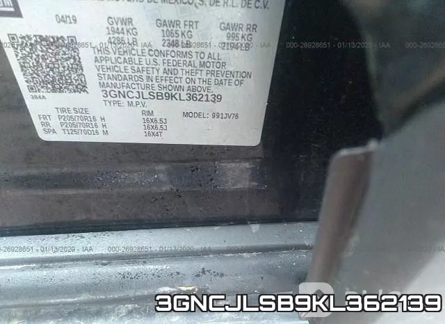 3GNCJLSB9KL362139 фото 10