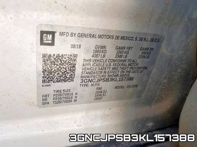 3GNCJPSB3KL157388 фото 2