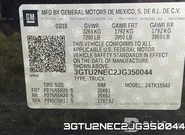 3GTU2NEC2JG350044 фото 10