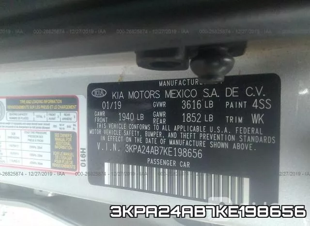 3KPA24AB7KE198656 фото 10