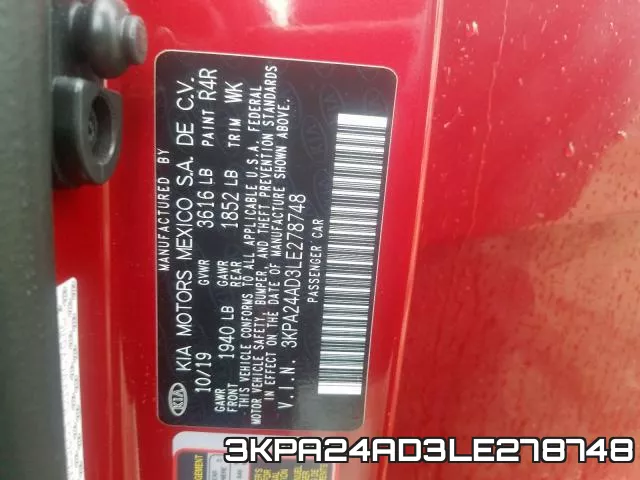 3KPA24AD3LE278748 фото 2