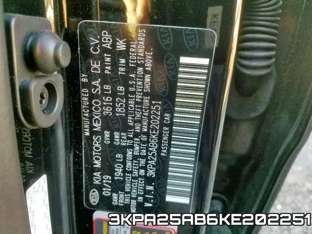 3KPA25AB6KE202251 фото 2