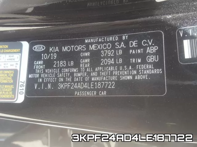 3KPF24AD4LE187722 фото 2