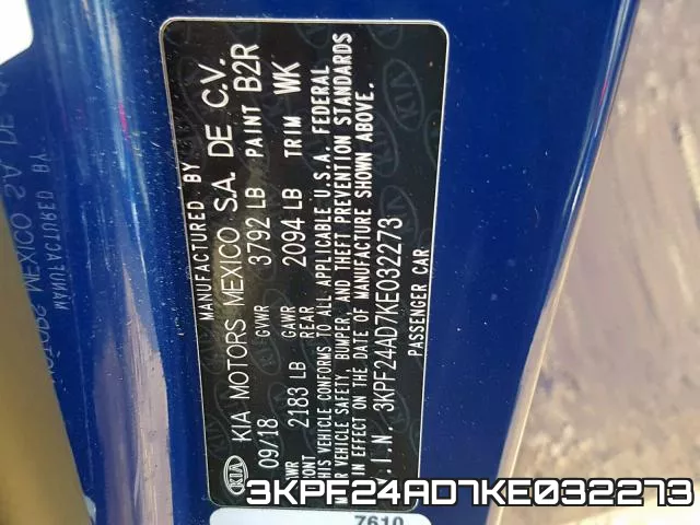3KPF24AD7KE032273 фото 2