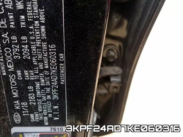 3KPF24AD7KE060316 фото 2