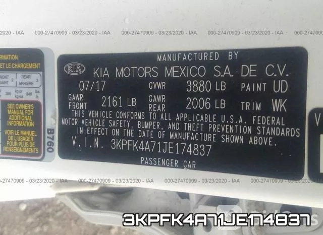 3KPFK4A71JE174837 фото 10