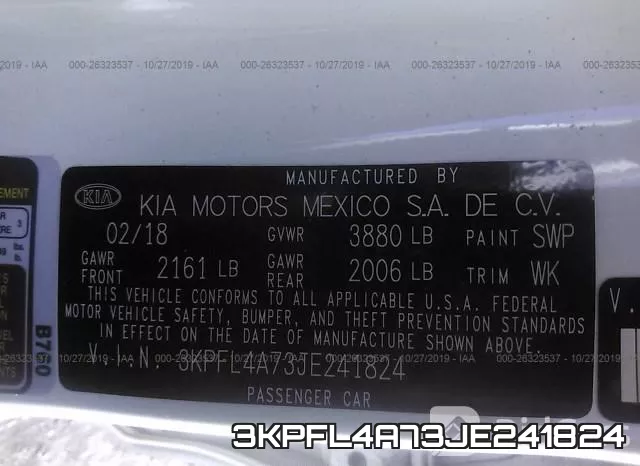 3KPFL4A73JE241824 фото 10