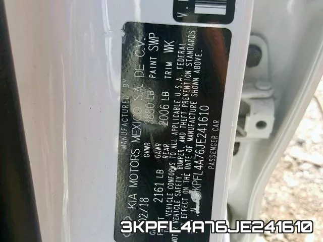3KPFL4A76JE241610 фото 2