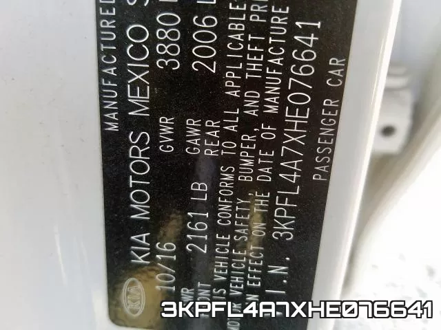 3KPFL4A7XHE076641 фото 2