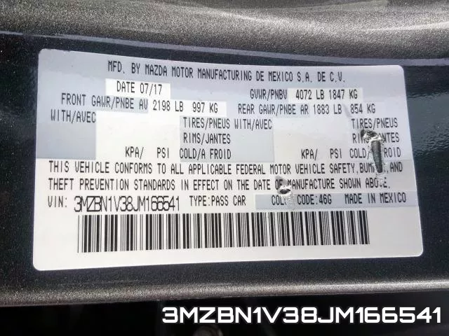 3MZBN1V38JM166541 фото 2