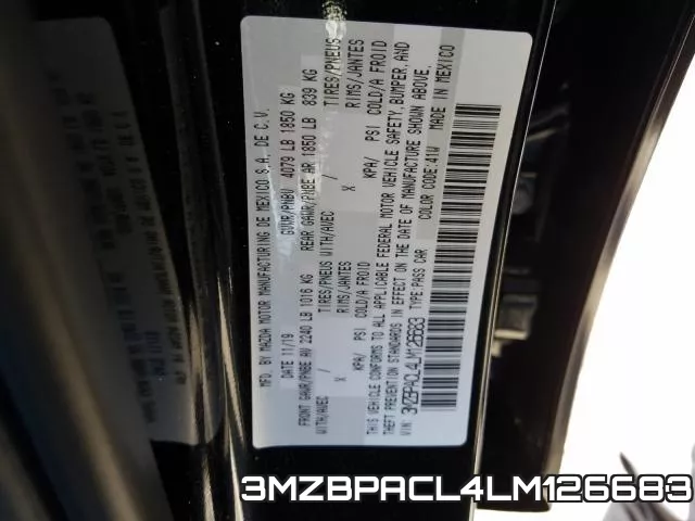 3MZBPACL4LM126683 фото 2