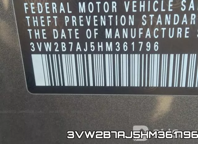 3VW2B7AJ5HM361796 фото 10