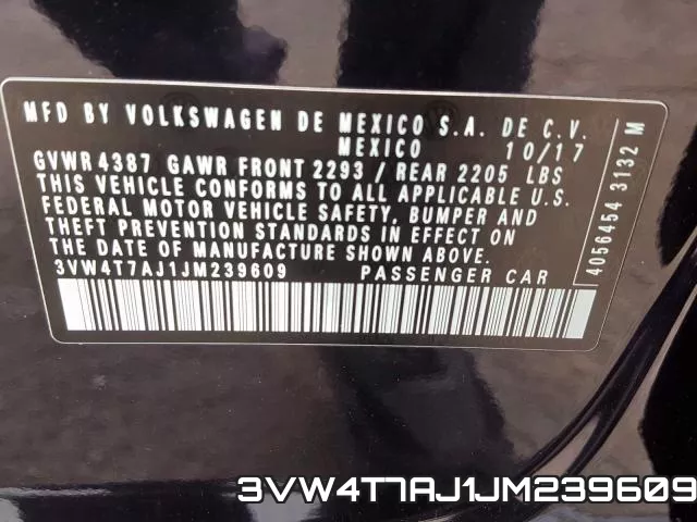 3VW4T7AJ1JM239609 фото 2