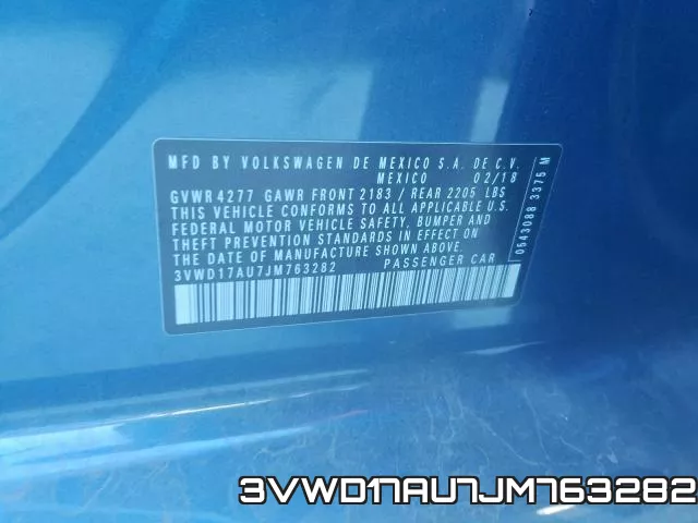 3VWD17AU7JM763282 фото 2