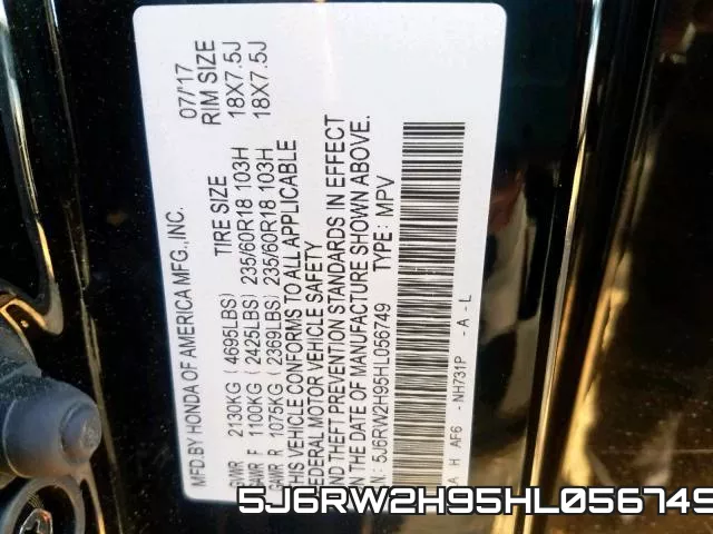 5J6RW2H95HL056749 фото 2