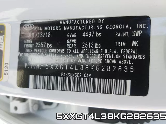 5XXGT4L38KG282635 фото 2