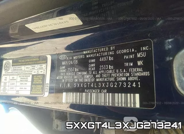 5XXGT4L3XJG273241 фото 10
