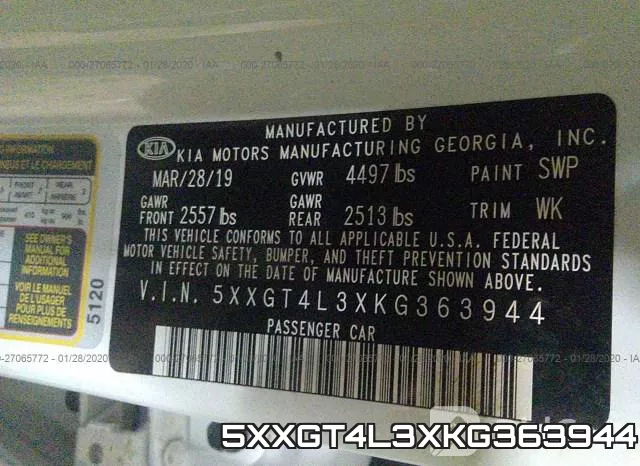 5XXGT4L3XKG363944 фото 10