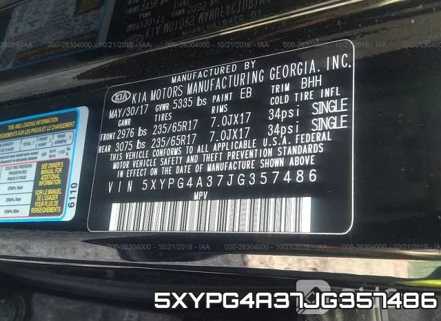 5XYPG4A37JG357486 фото 10