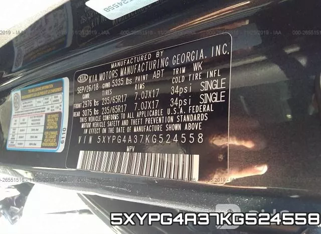 5XYPG4A37KG524558 фото 10