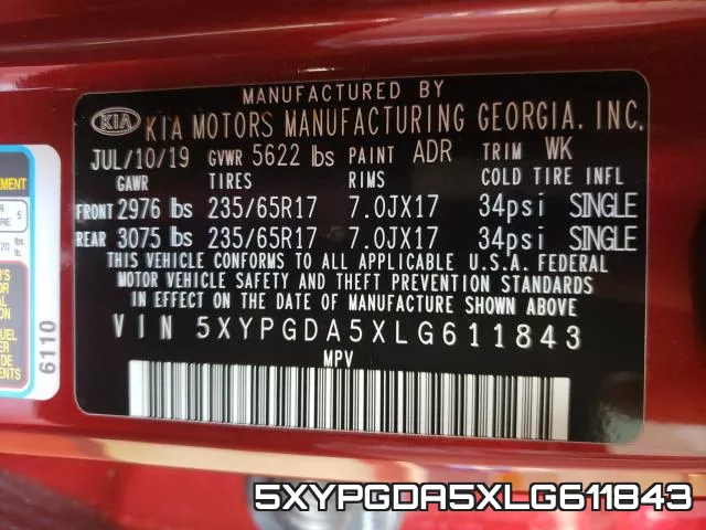 5XYPGDA5XLG611843 фото 2