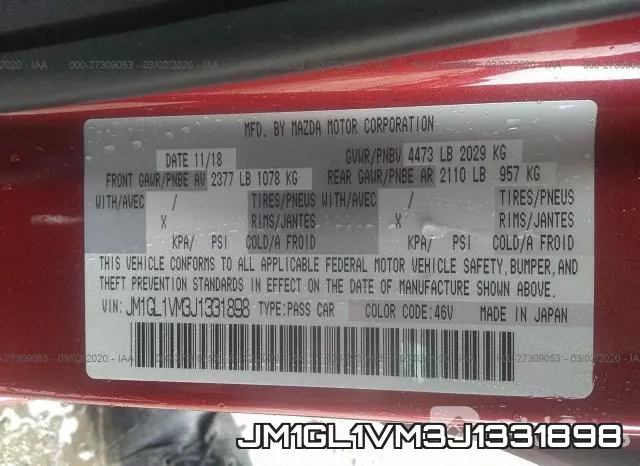 JM1GL1VM3J1331898 фото 10