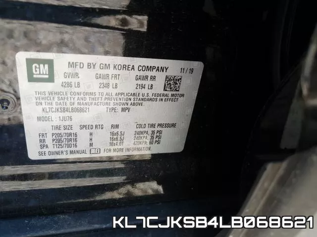 KL7CJKSB4LB068621 фото 2