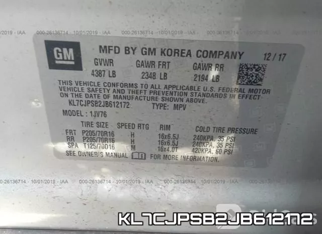 KL7CJPSB2JB612172 фото 10