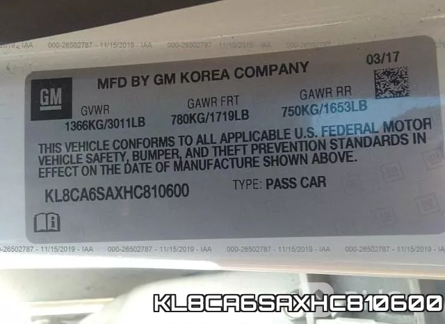 KL8CA6SAXHC810600 фото 10