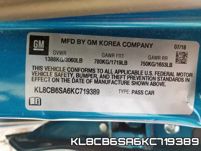 KL8CB6SA6KC719389 фото 2