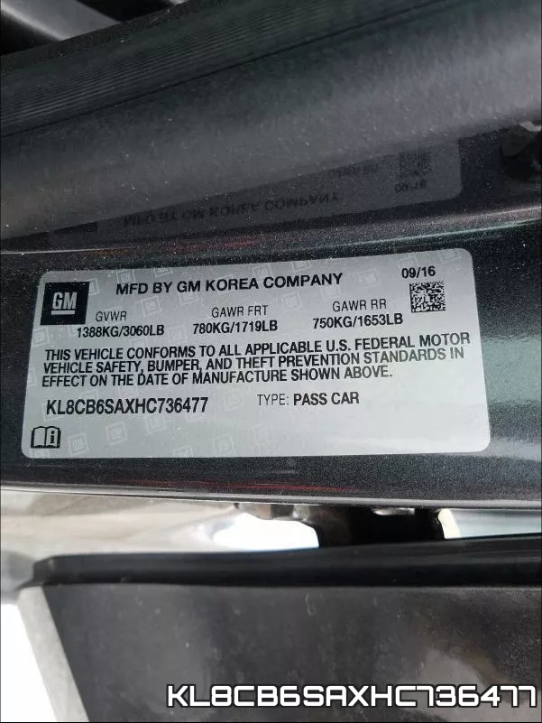 KL8CB6SAXHC736477 фото 2